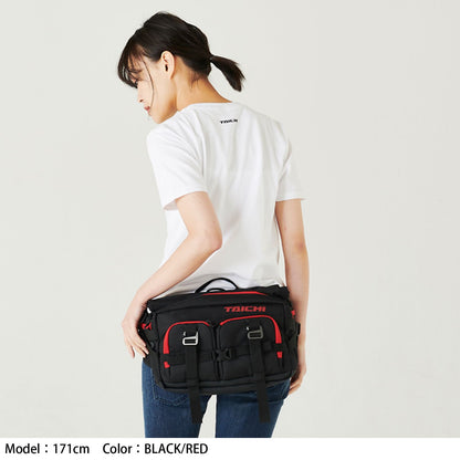 RSB287 WP ヒップバック(L) ブラック/ホワイト 10L