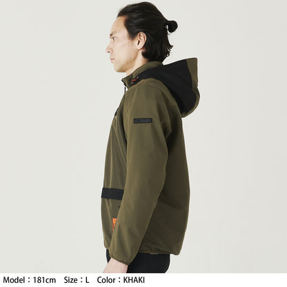 RSJ334 エアー フリップパーカ ブラック/グレー Lサイズ