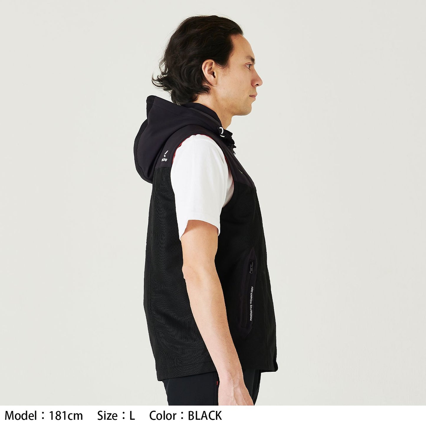 RSJ337 プロテクション メッシュベスト ブラック Lサイズ