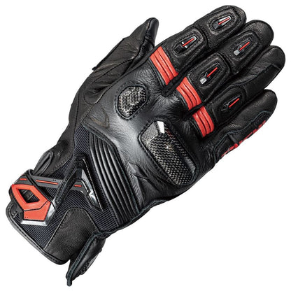 RST441 Raptor Leather Gloves Black/Black/Red L size