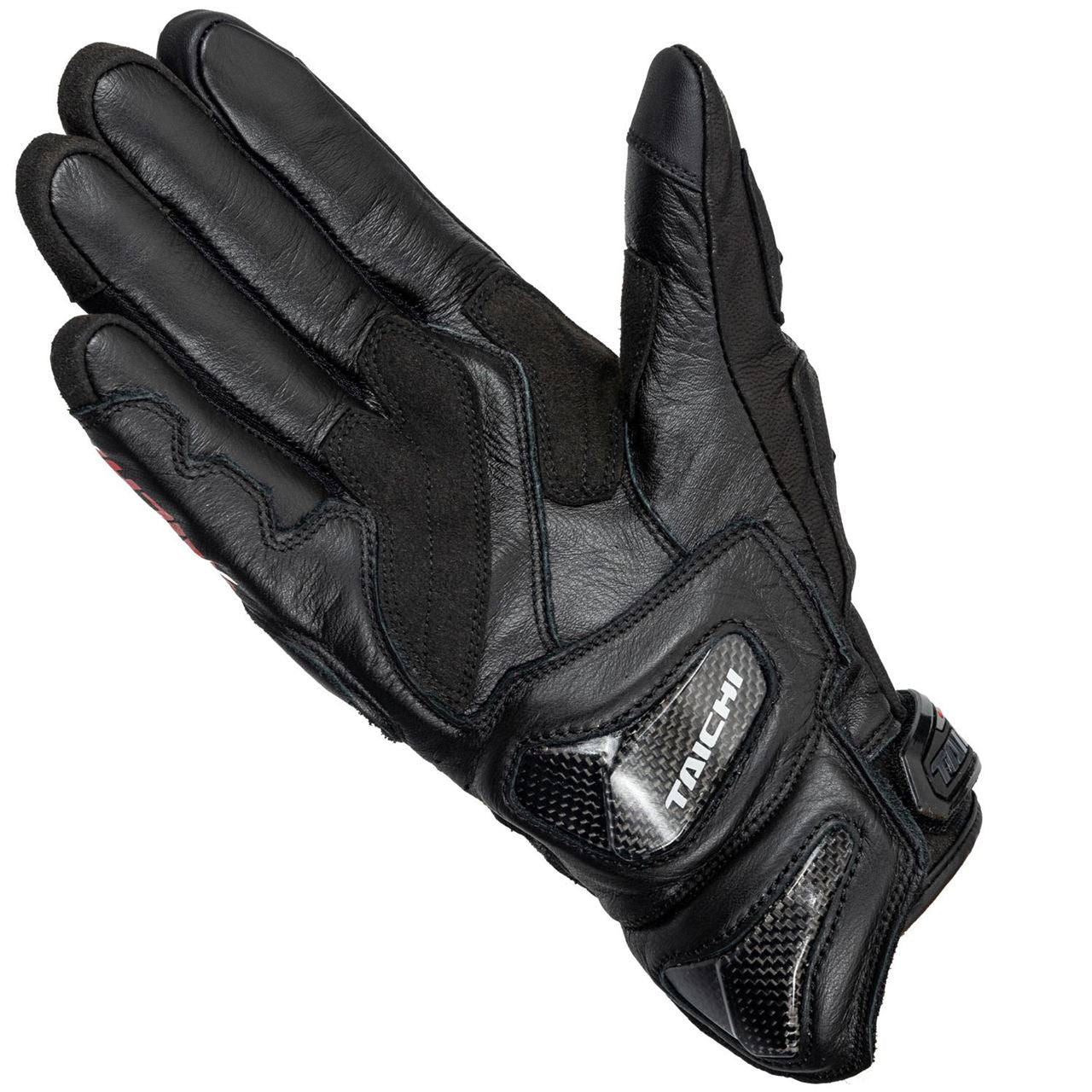 RST441 Raptor Leather Gloves Black/Black/Red L size