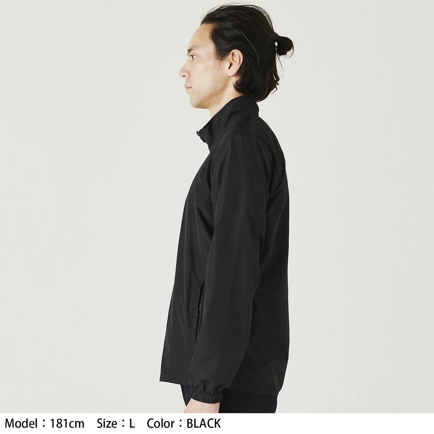 RSU309 Packable Windbreaker Black S Size