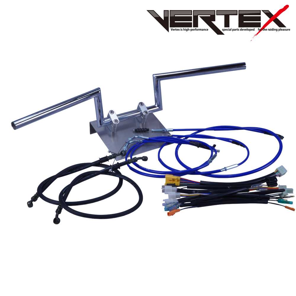 CB400SF Ver.R 95-98 NC31 Robo Handlebar, Tall Handlebar Set, Color Wires