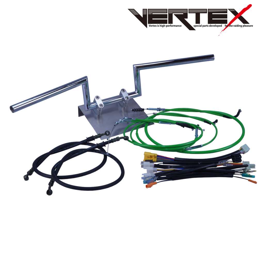 エストレヤ ディスク 92-06年 BJ250A ロボハン アップハンドル セット カラー ワイヤー