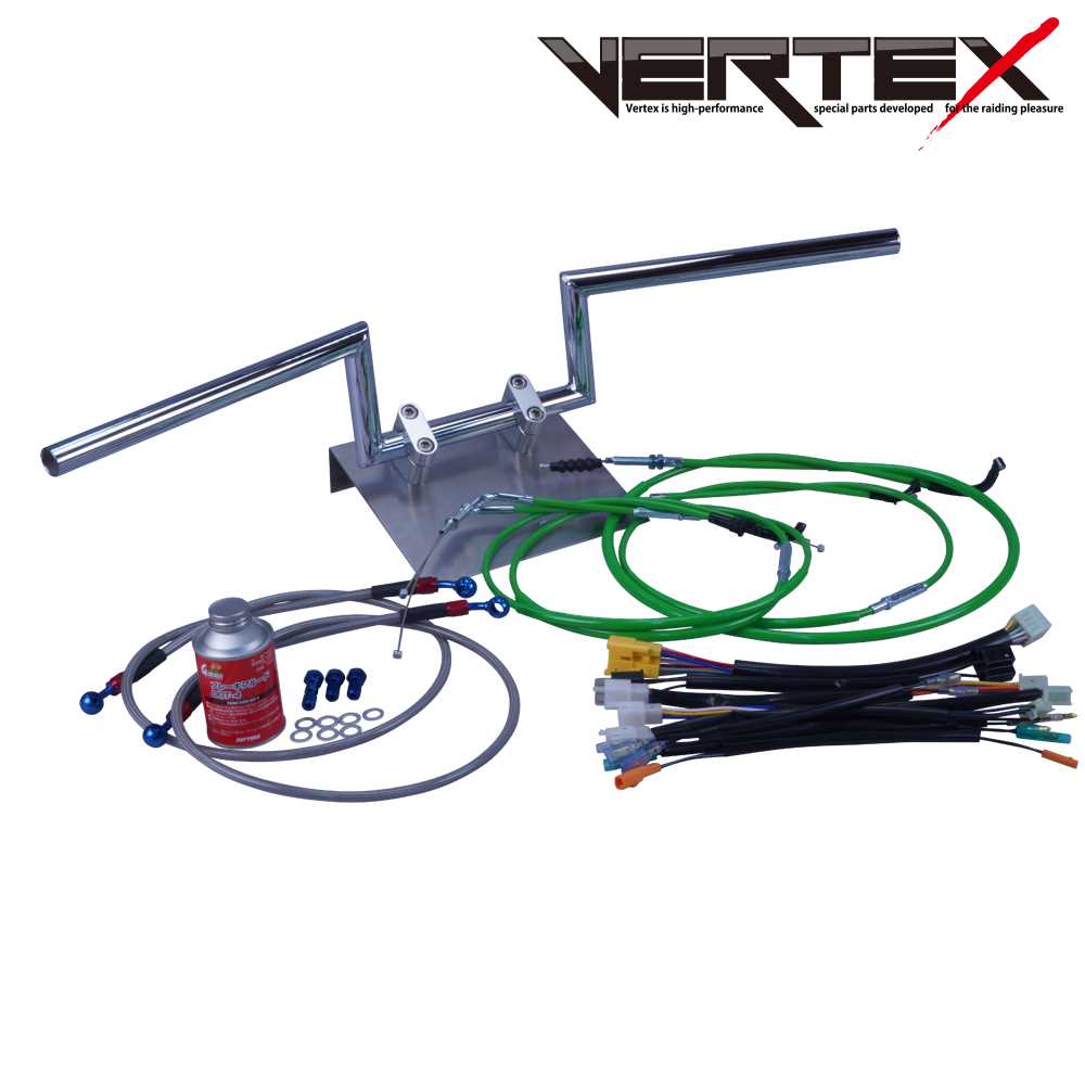 GSX400FS インパルス 81-82年 ロボハン アップハンドル セット カラー ワイヤー