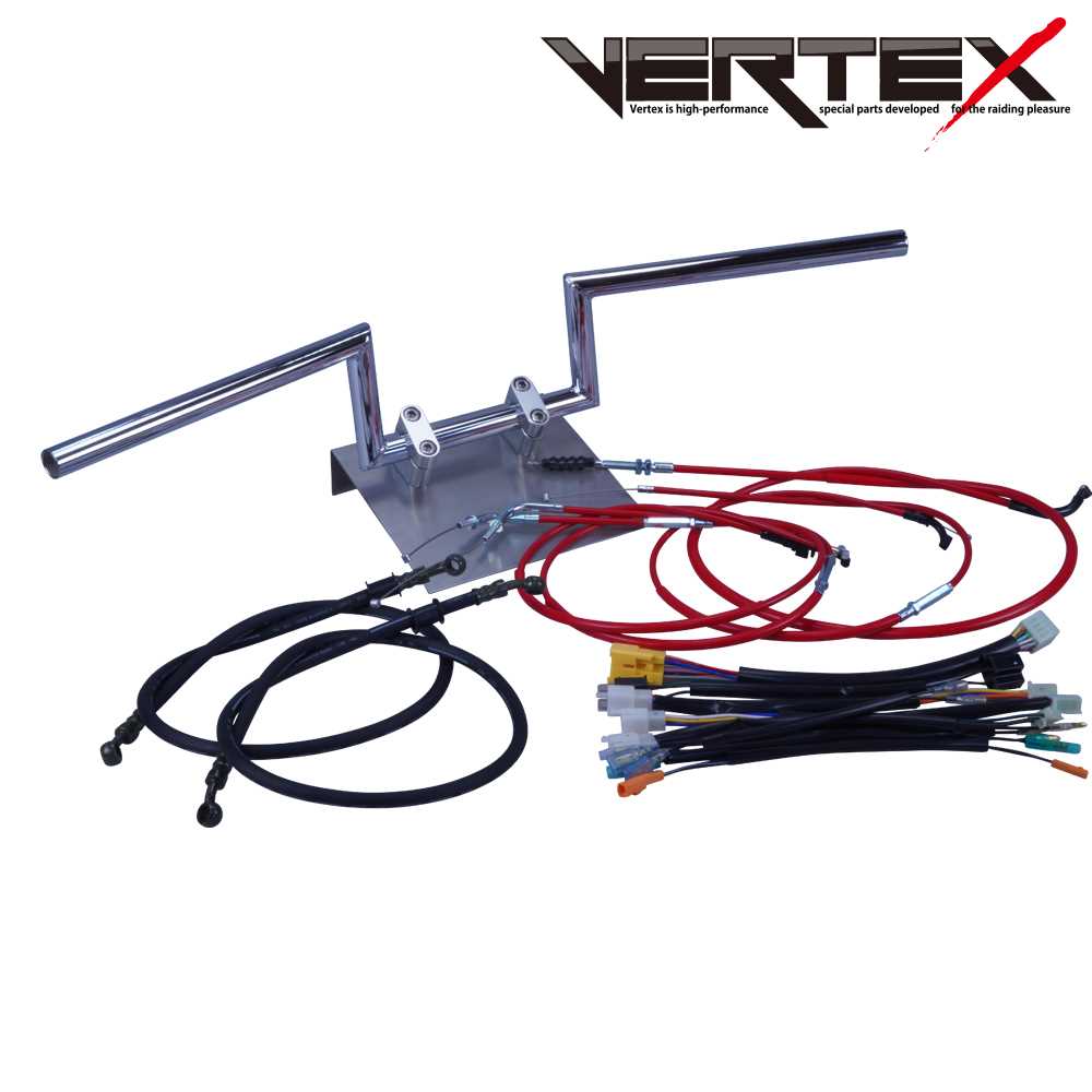 XJR400R 01-07年 RH02J ロボハン アップハンドル セット カラー ワイヤー