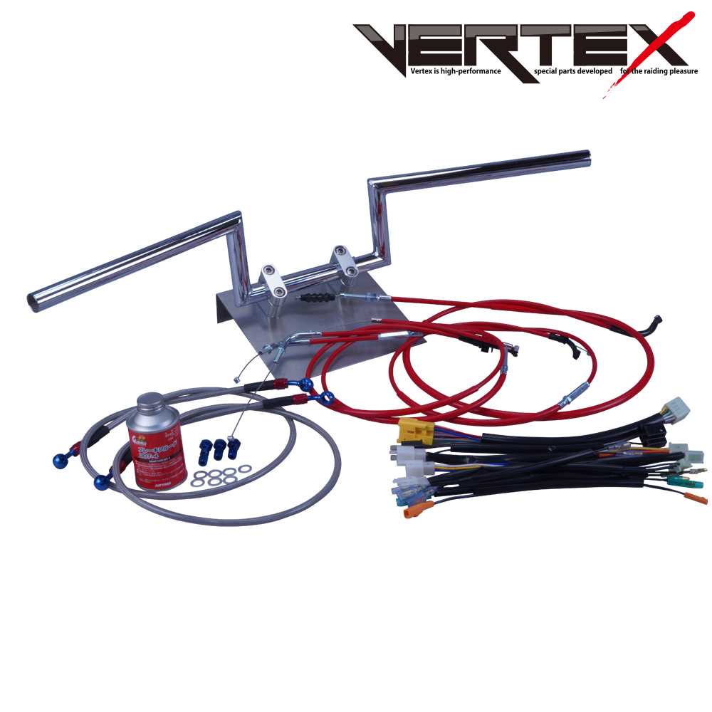 Z250FT A4/A5 82年 KZ250A ロボハン アップハンドル セット カラー ワイヤー