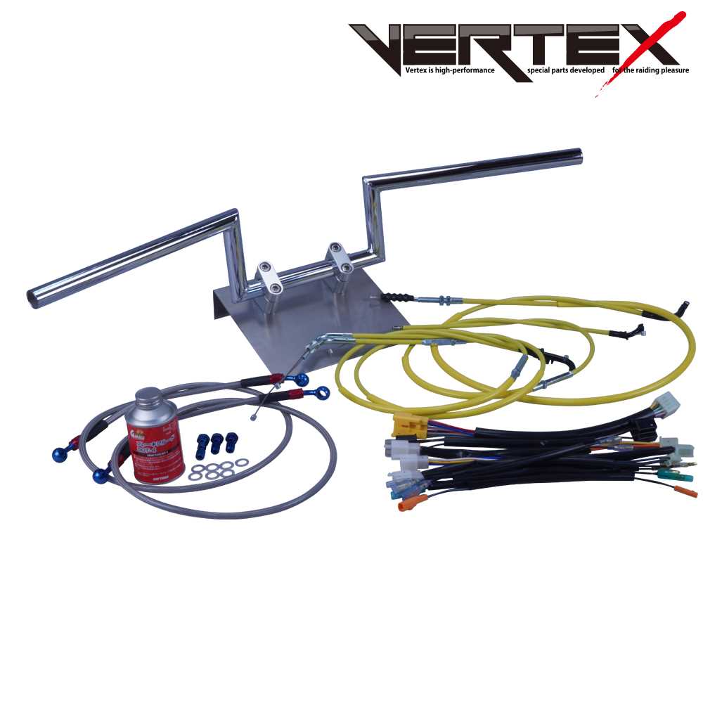 GSX400インパルス 99年 GK79A ロボハン アップハンドル セット カラー ワイヤー