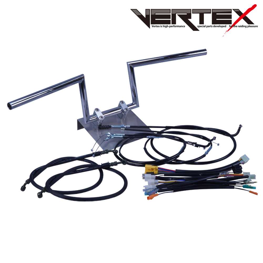 Hornet 250 96-99 MC31 Robohan Up Handlebar Set Black Wires