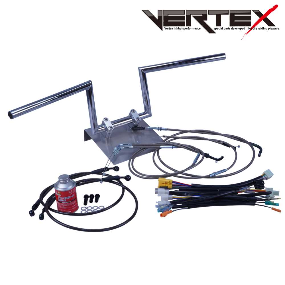 GSX400E 刀 (ザリ、ゴキ) GK51 ロボハン アップハンドル セット ブラックメッシュ ダークメッシュ ワイヤー