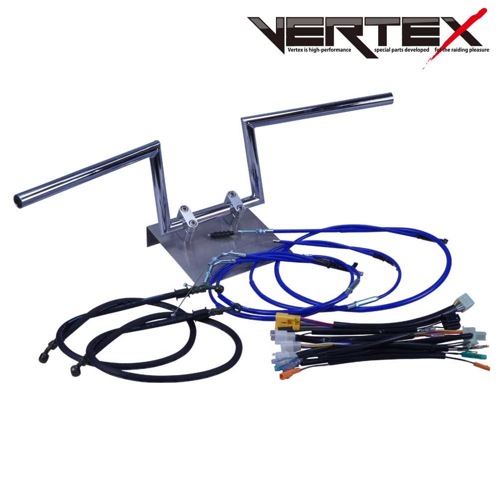 ホーク3/CB400N 78-79年 ロボハン アップハンドル セット カラー ワイヤー