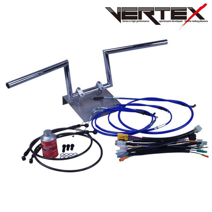 ホーク3/CB400N 78-79年 ロボハン アップハンドル セット カラー ワイヤー