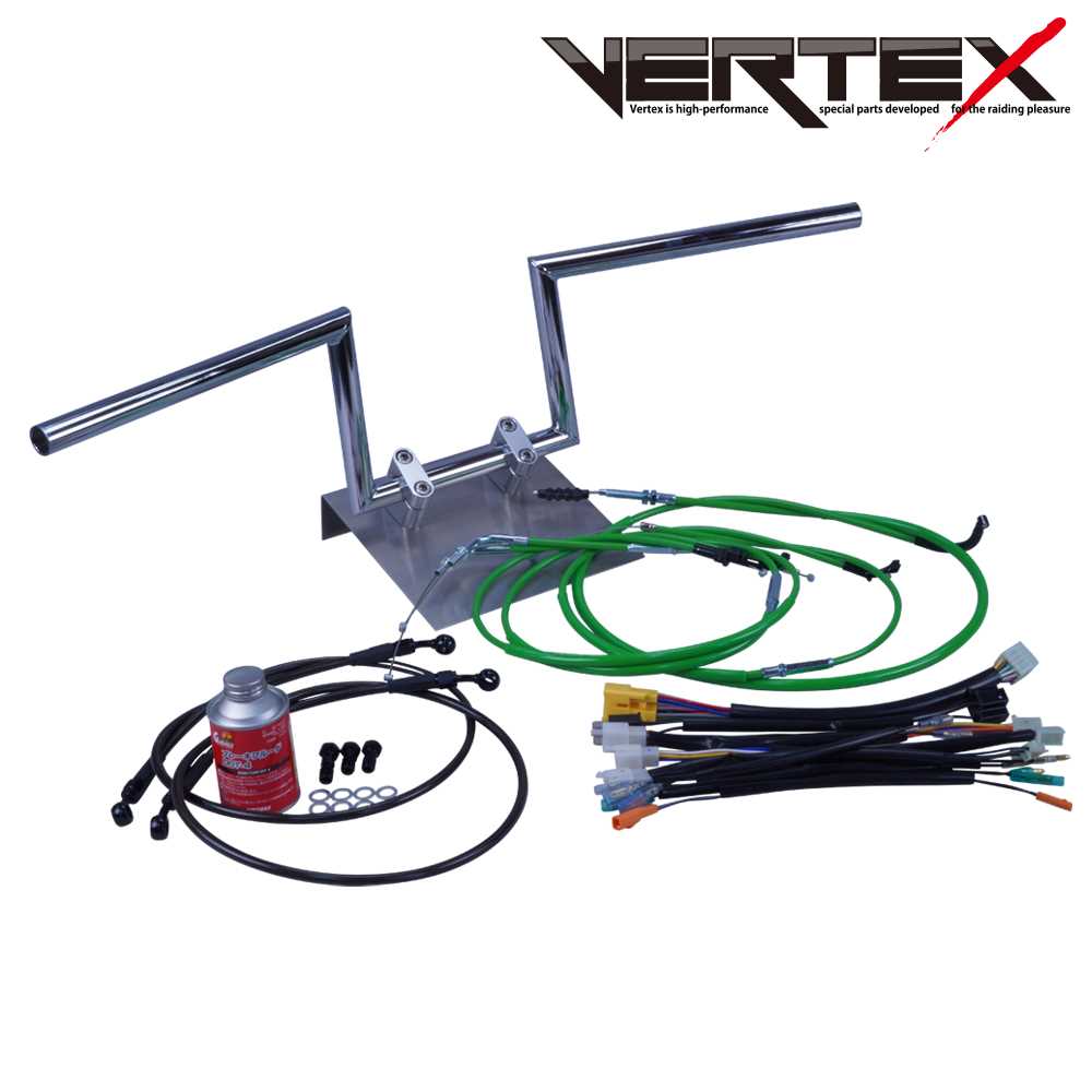GSX250E Katana (Zari/Goki) GJ51 Robot Handlebar Set Color Wires