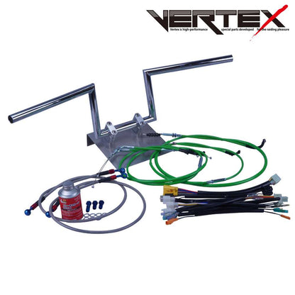 SR400 03-08年 RH01J ロボハン アップハンドル セット カラー ワイヤー