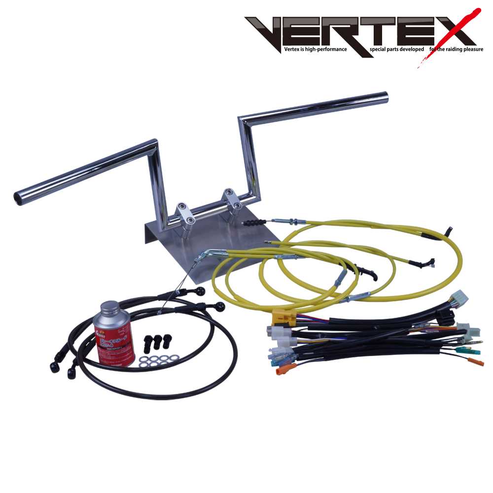 GSX250E Katana (Zari/Goki) GJ51 Robot Handlebar Set Color Wires