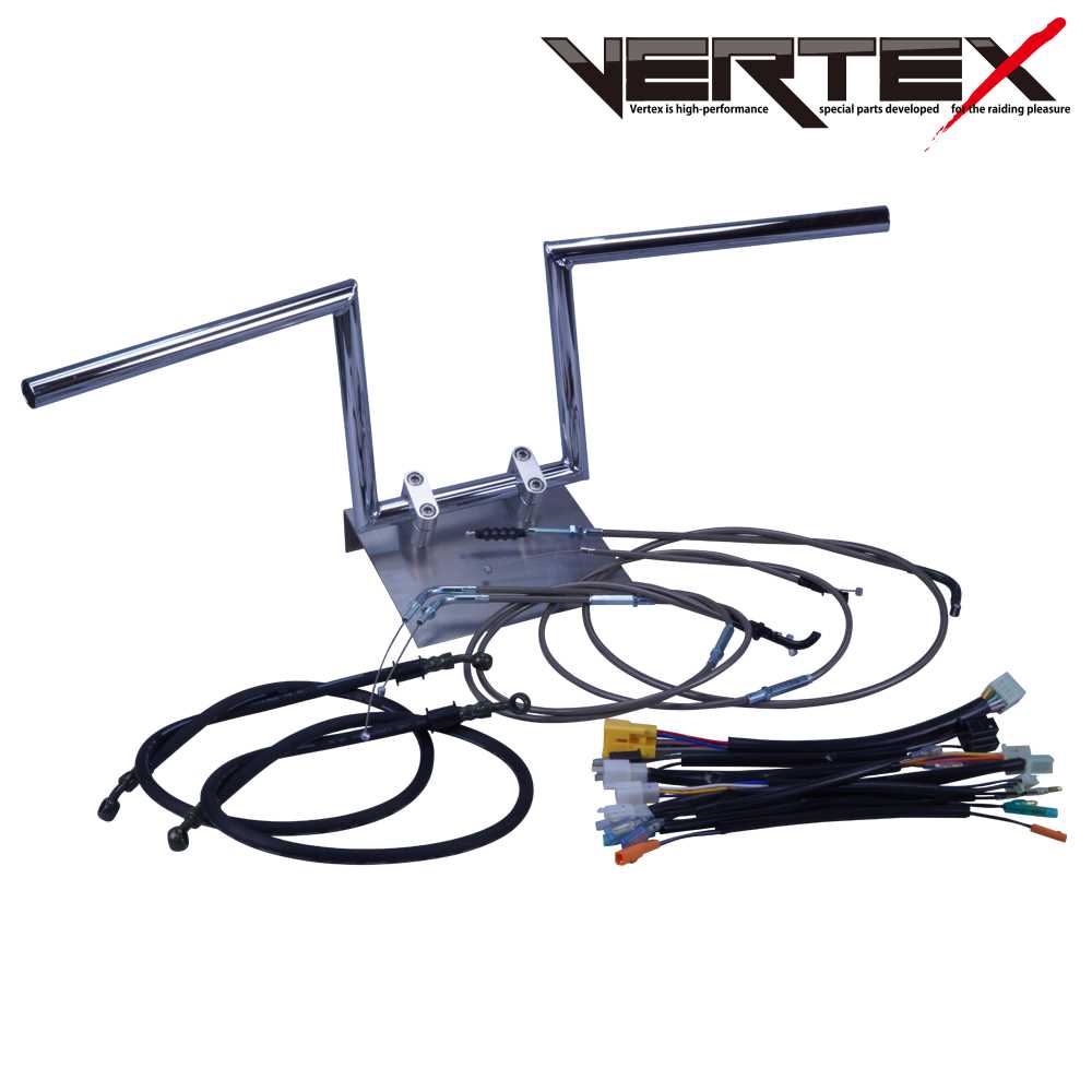 イナズマ400 全年式 GK7BA ロボハン アップハンドル セット ブラックメッシュ ダークメッシュ ワイヤー