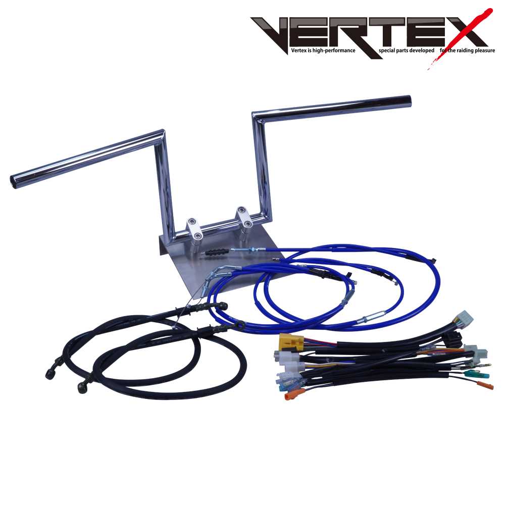 バンディット250 90-94年 GJ74 ロボハン アップハンドル セット カラー ワイヤー