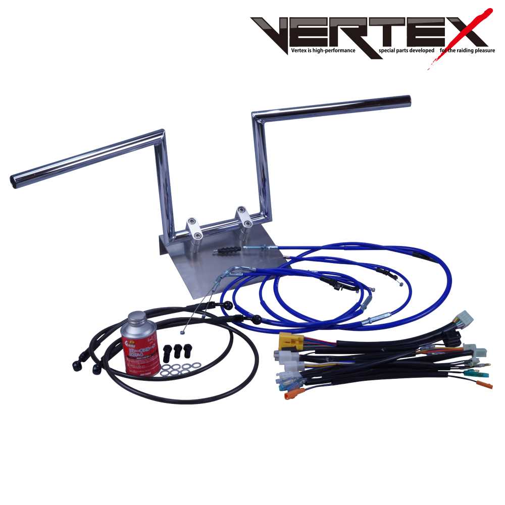 Z400FX 全年式 KZ400E ロボハン アップハンドル セット カラー ワイヤー