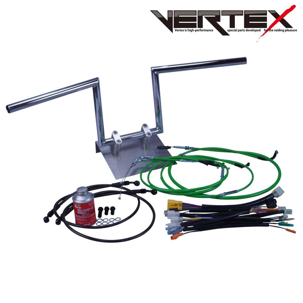 GS400 2型/E型 78年 ロボハン アップハンドル セット カラー ワイヤー