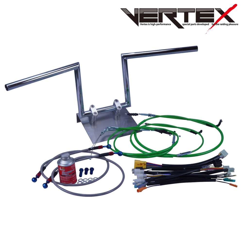 バンディット250 90-94年 GJ74 ロボハン アップハンドル セット カラー ワイヤー