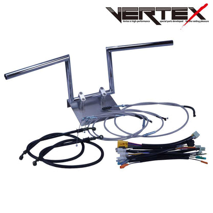 XJR400 93-94年 4HM ロボハン アップハンドル セット メッシュ ワイヤー