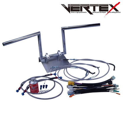 ホーク3/CB400N 78-79年 ロボハン アップハンドル セット メッシュ ワイヤー