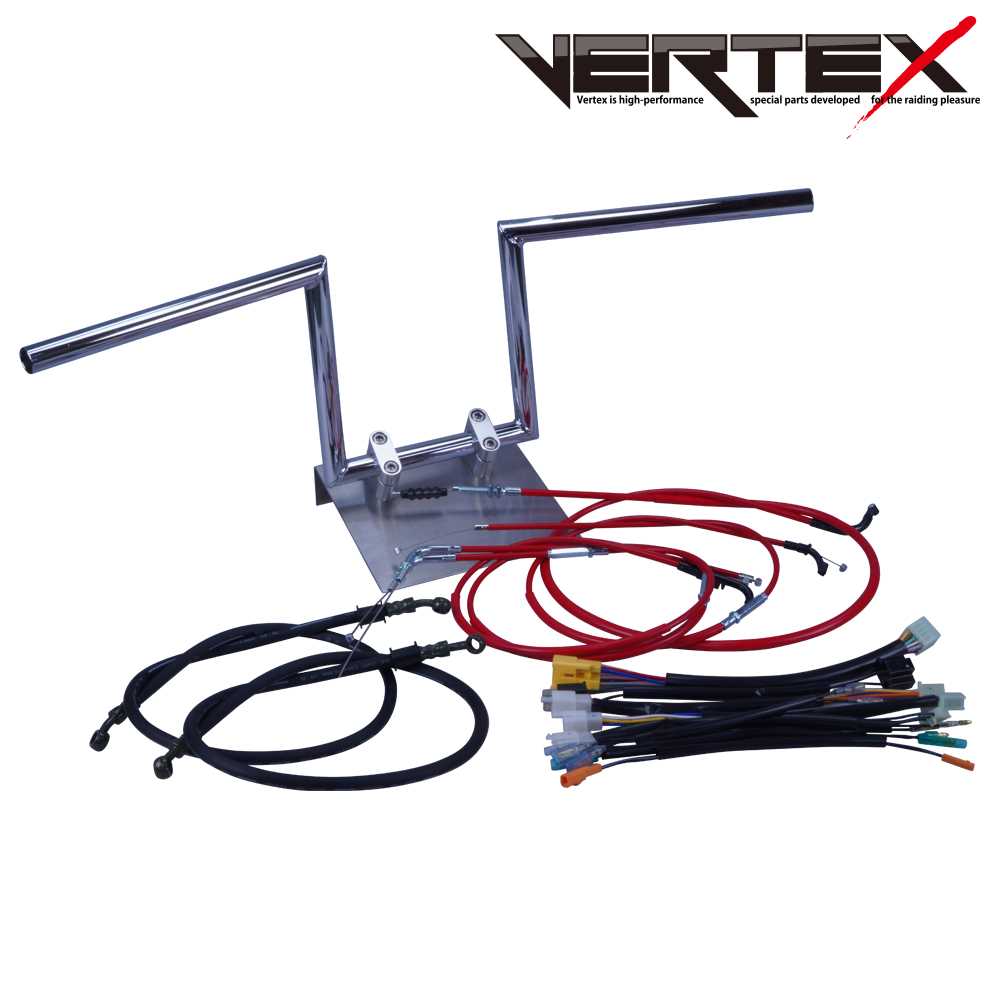 バンディット250 90-94年 GJ74 ロボハン アップハンドル セット カラー ワイヤー