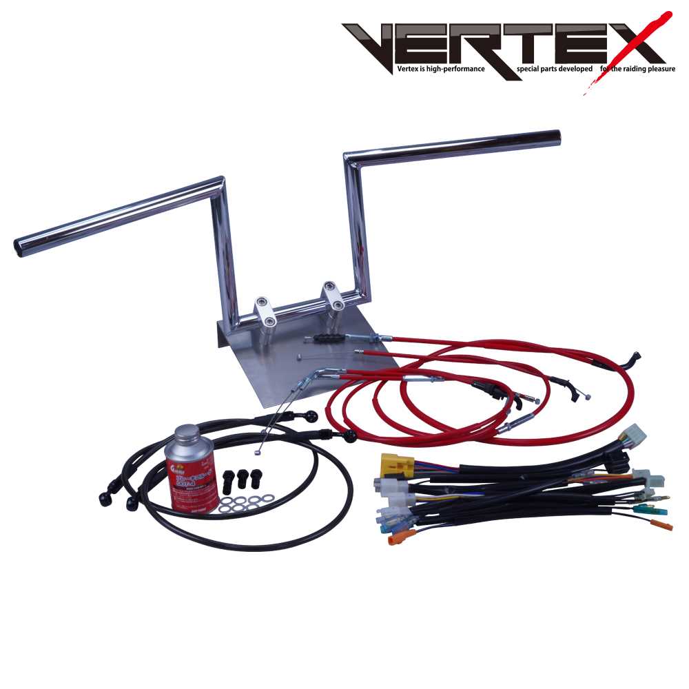 CB400F 初期 74-77年 ロボハン アップハンドル セット カラー ワイヤー