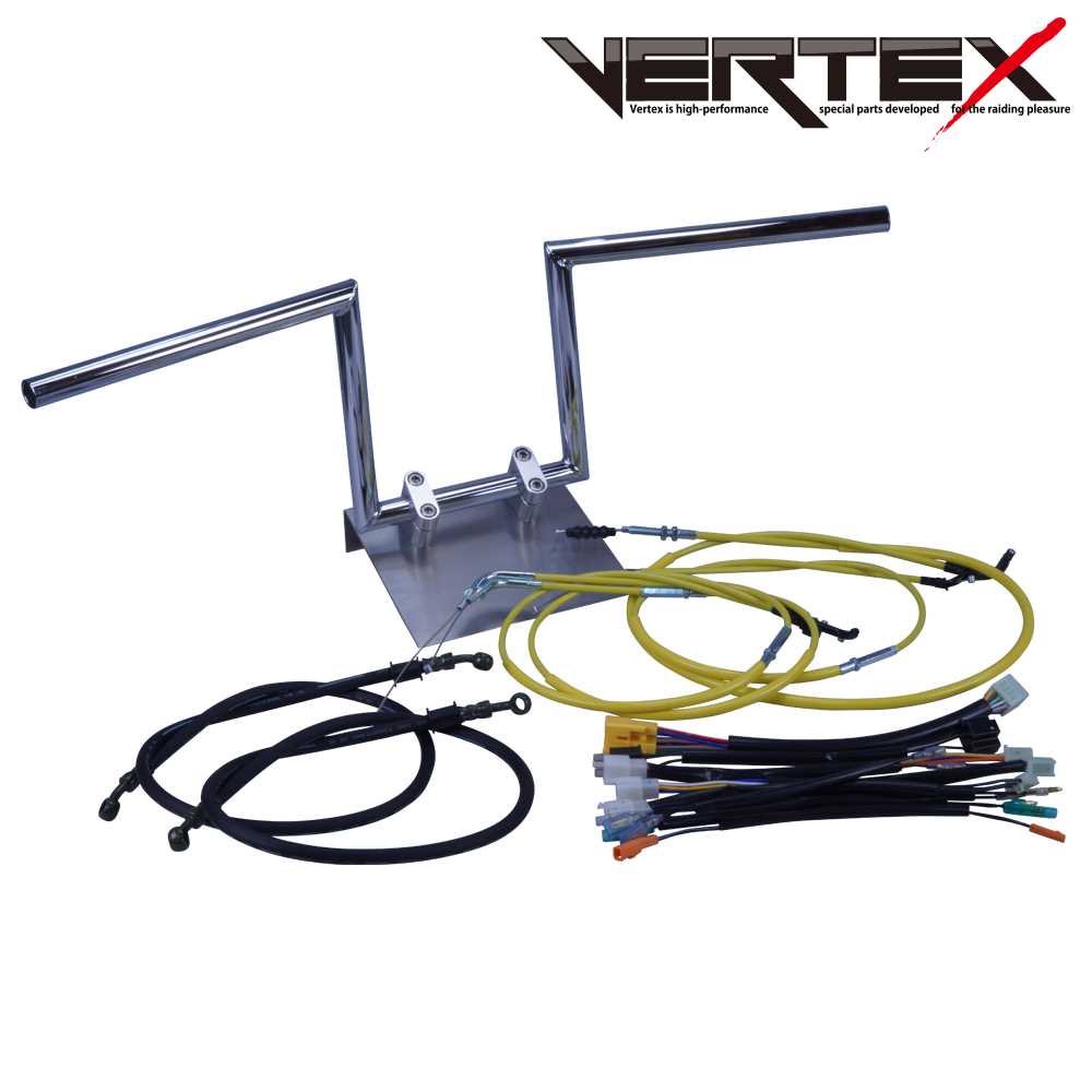 GPZ400F 全年式 ZX400A ロボハン アップハンドル セット カラー ワイヤー