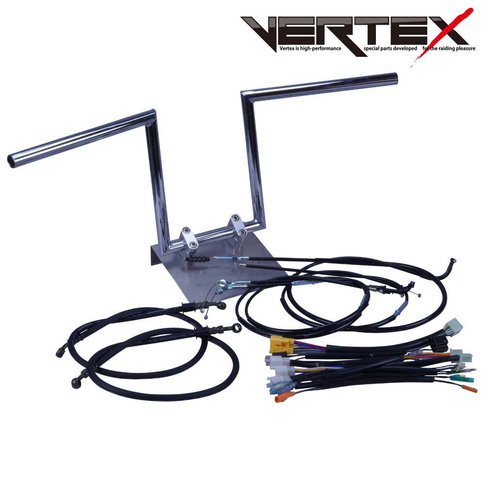 RZ250R 83-84年 29L ロボハン アップハンドル セット ブラック ワイヤー