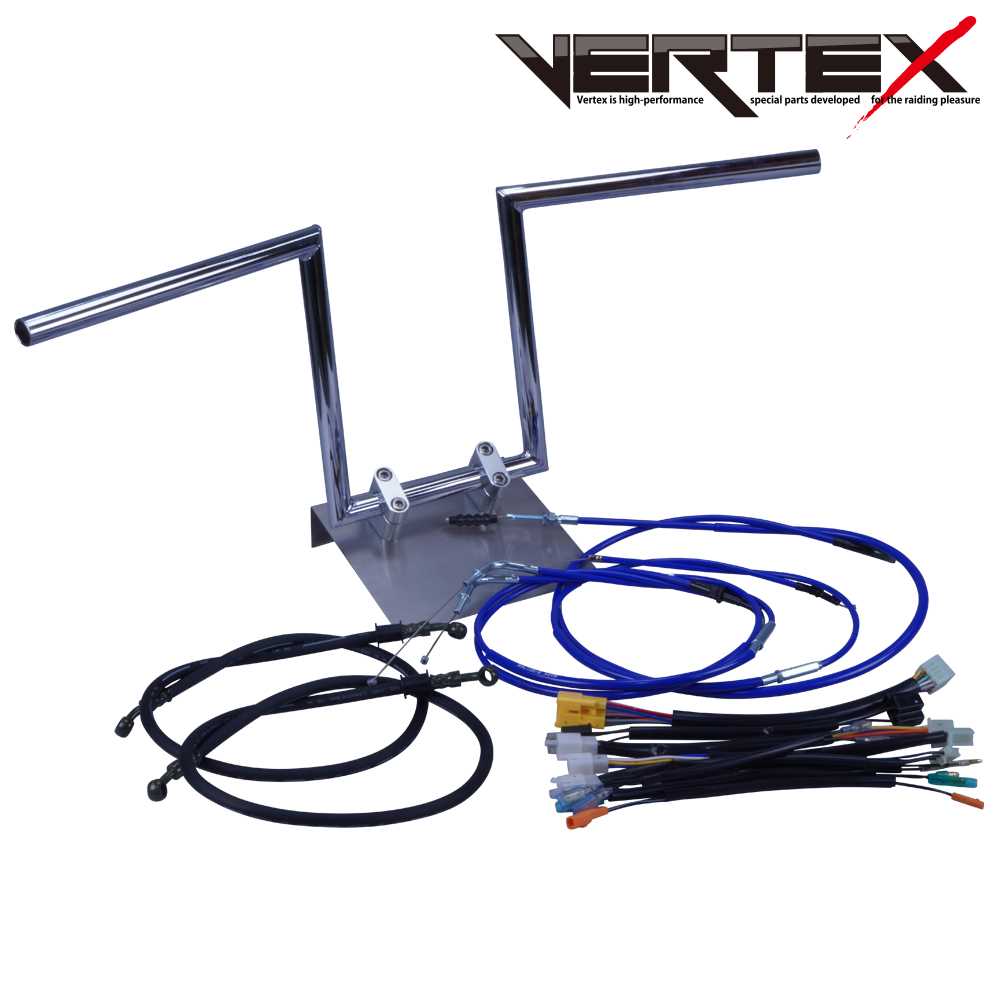 ホーク3/CB400N 78-79年 ロボハン アップハンドル セット カラー ワイヤー