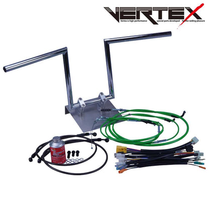 ZRX400/2 94-03年 ZR400E ロボハン アップハンドル セット カラー ワイヤー