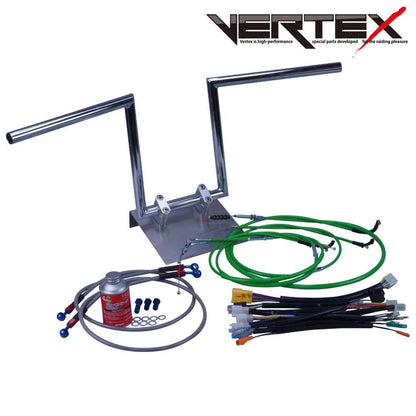 ZRX400/2 94-03年 ZR400E ロボハン アップハンドル セット カラー ワイヤー