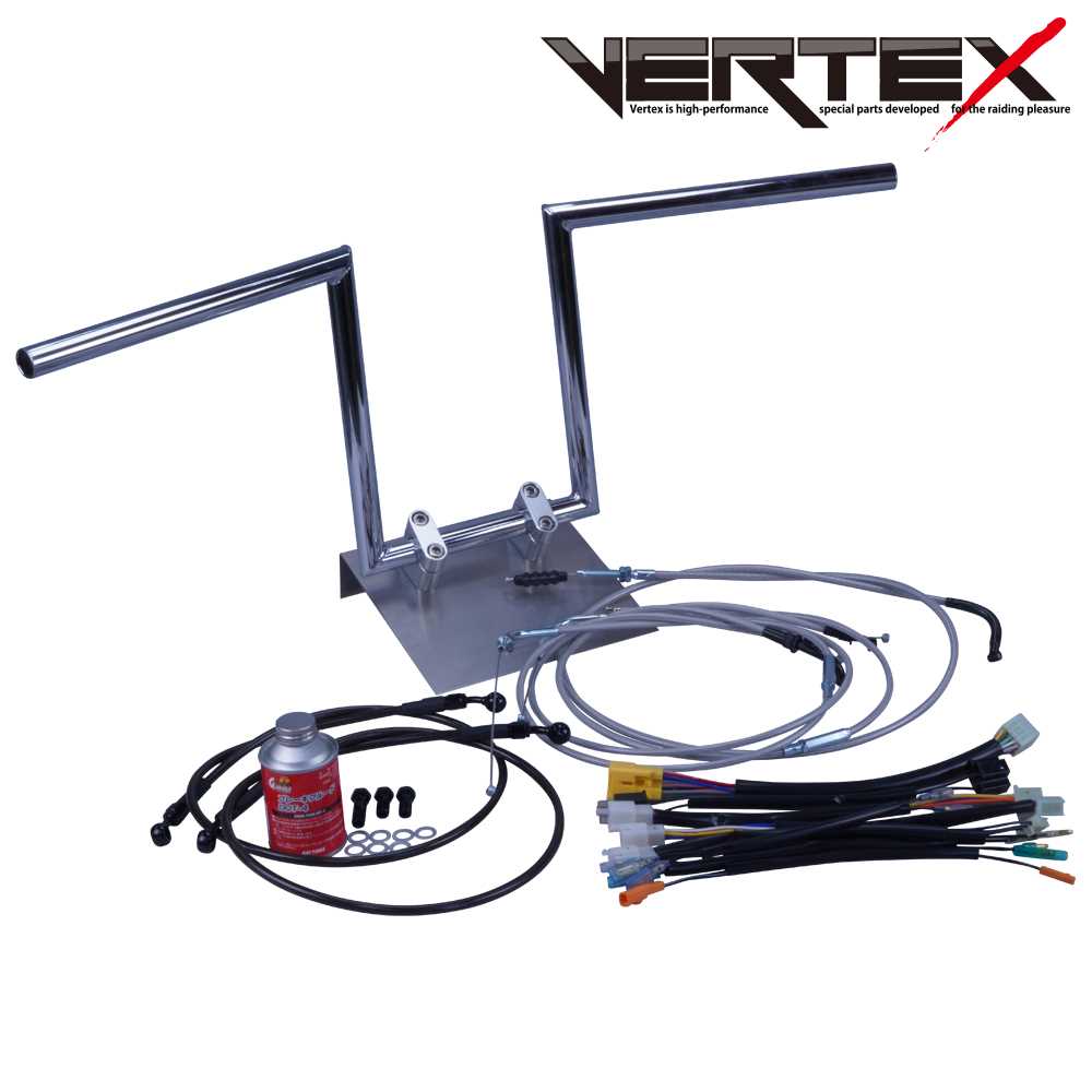 ZRX400/2 94-03年 ZR400E ロボハン アップハンドル セット メッシュ ワイヤー