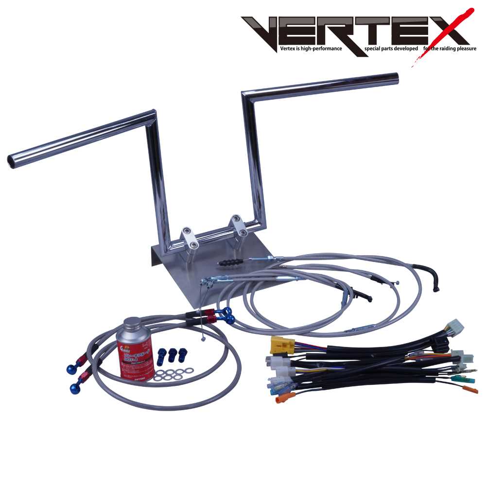 CBX400F 全年式 NC07 ロボハン アップハンドル セット メッシュ ワイヤー