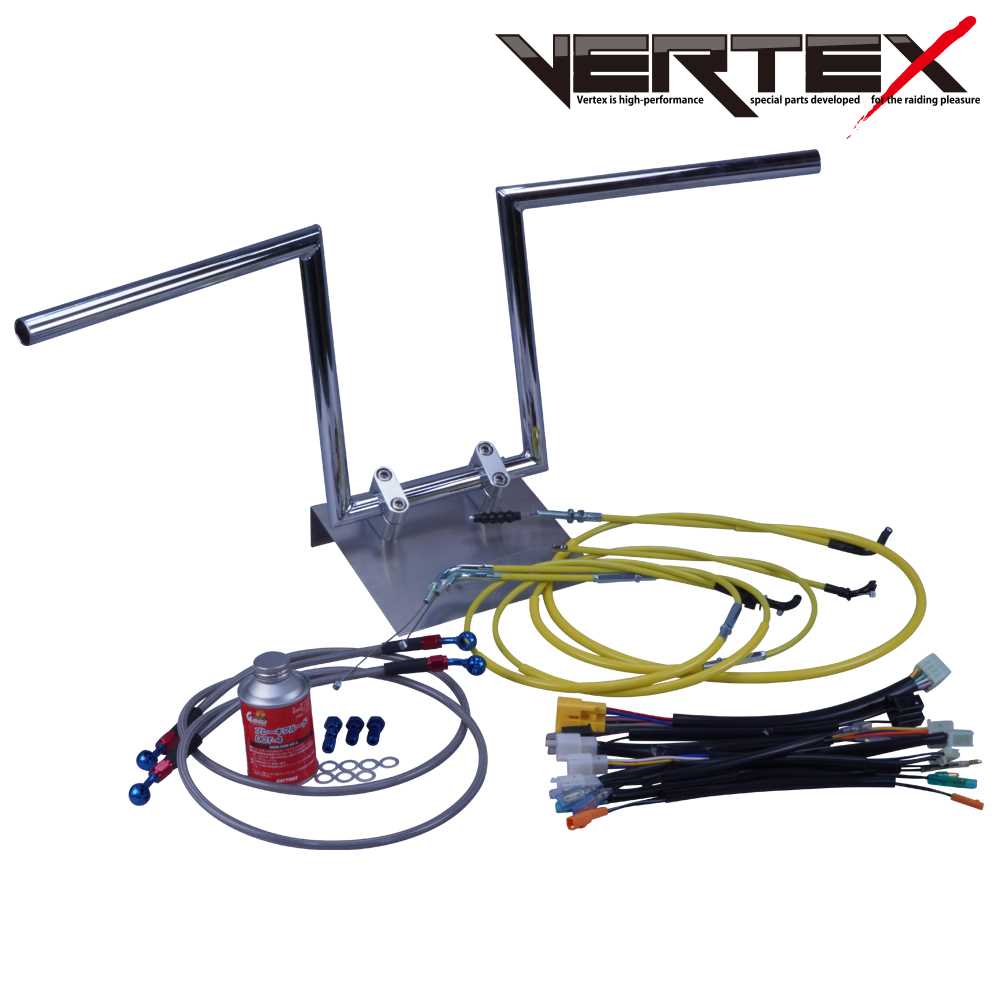 バンディット400/V/N 95-00年 GK77A ロボハン アップハンドル セット カラー ワイヤー