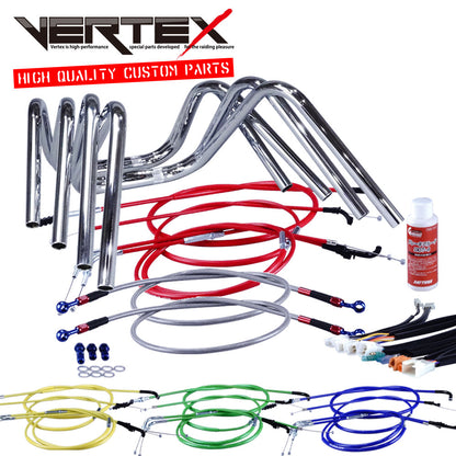 RZ250 1985 1AR Handlebar Set - Twisted Up-Type with Colored Cables