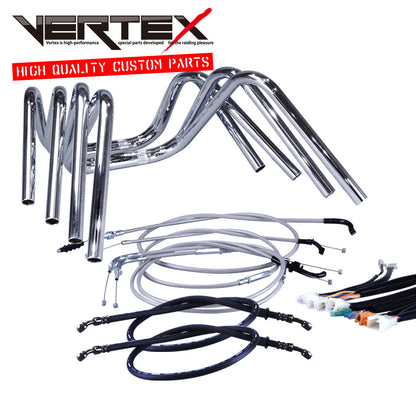 RZ250 84年 51L しぼりアップハンドル セット メッシュ ワイヤー