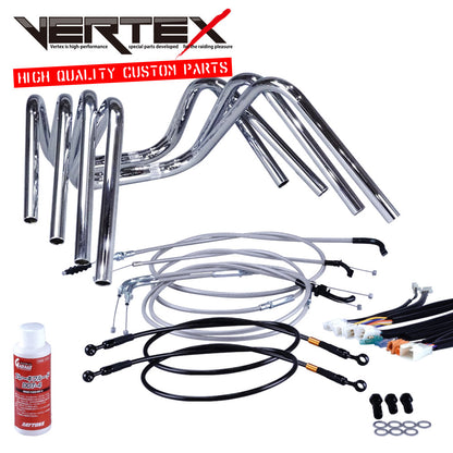 RZ250 84年 51L しぼりアップハンドル セット メッシュ ワイヤー