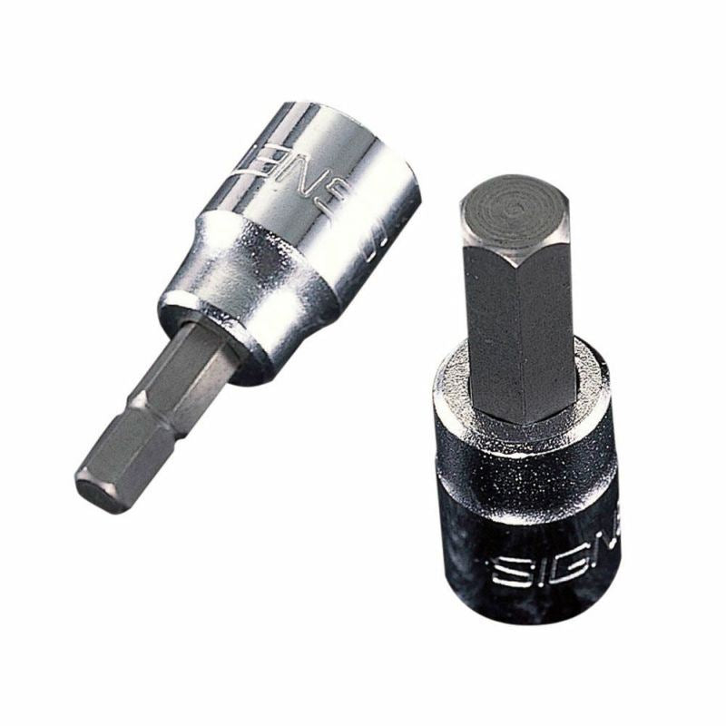 (#22612) 3/8DR 2.5MM ヘックスビットソケット 差込角(\"SQ):3/8 サイズ(mm):2.5 全長(L1;mm):49 軸長(L2;mm):23 外径(D;mm):17.5 六角キャップスクリュー用