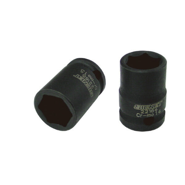 1/2DR 10MM インパクト ソケット サイズ(mm):10 差込角(\"SQ):1/2 先端部ソケット外径D1(mm):18.5 差込部ソケット外径D2(mm):24.5 全長L(mm):38.0 適合ピン:23552 適合Oリング:23572