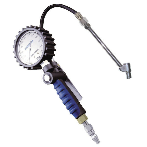 増減圧機能付タイヤゲージ(0-1200KPA) 測定範囲(kPa):0~1200 測定誤差:±10kPa以内