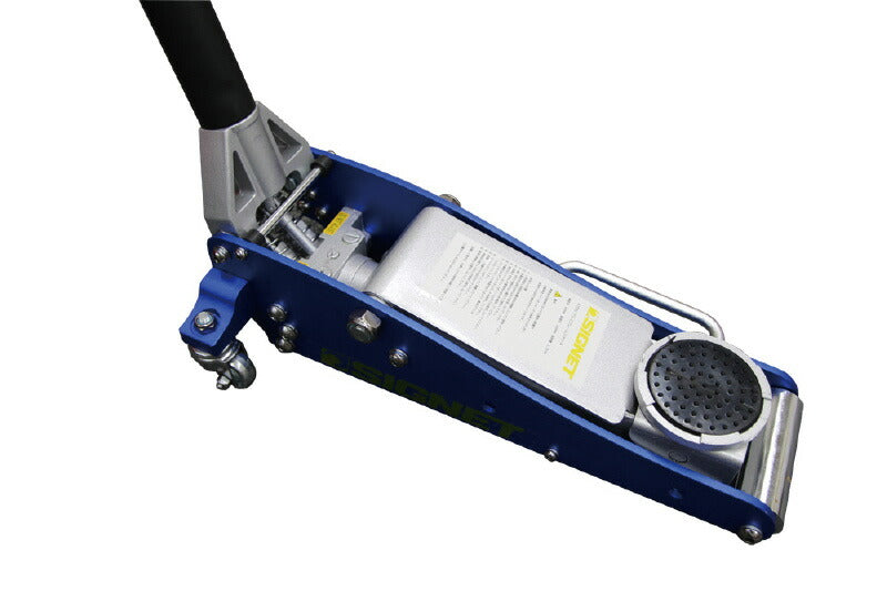 アルミフレームジャッキ(1.5T) 最大荷重(t)：1.5 最低位(mm)：85 最高位(mm)：350 全幅(mm)：239