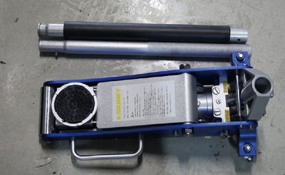 アルミフレームジャッキ(1.5T) 最大荷重(t)：1.5 最低位(mm)：85 最高位(mm)：350 全幅(mm)：239