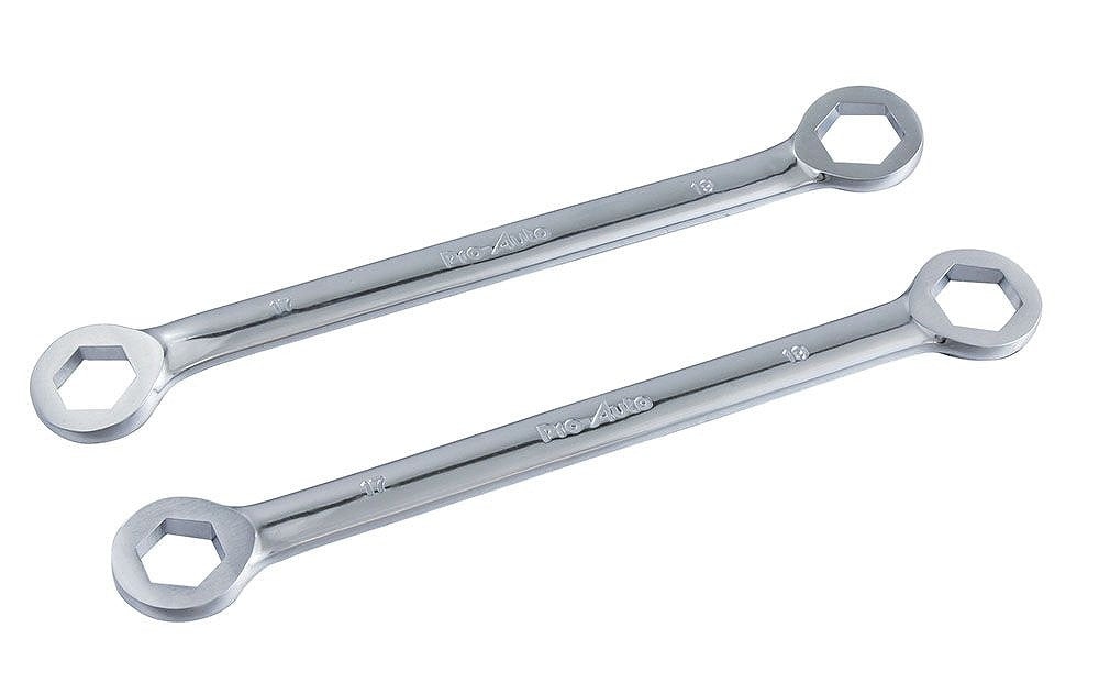 薄型六角メガネレンチ 2本組 17×19mm