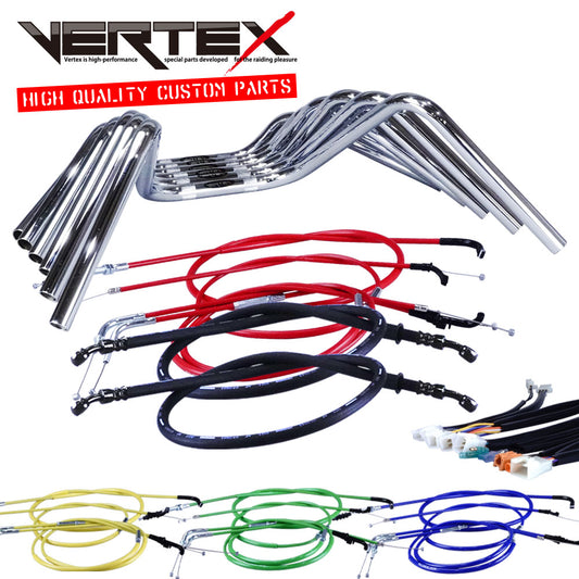 エストレヤ ドラム 92-06年 BJ250A セミしぼりアップハンドル セット カラー ワイヤー