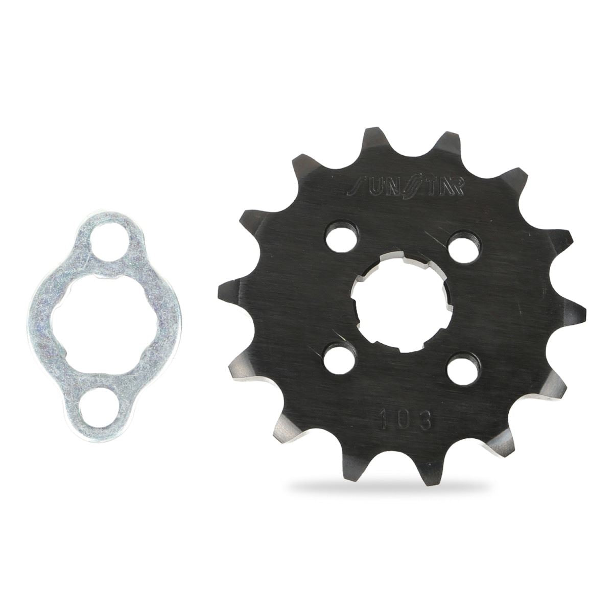 Front Sprocket, Black, 420, 14T, Honda