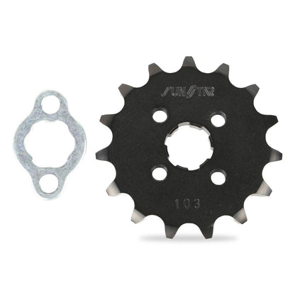 Front Sprocket, Black, 420, 15T, Honda