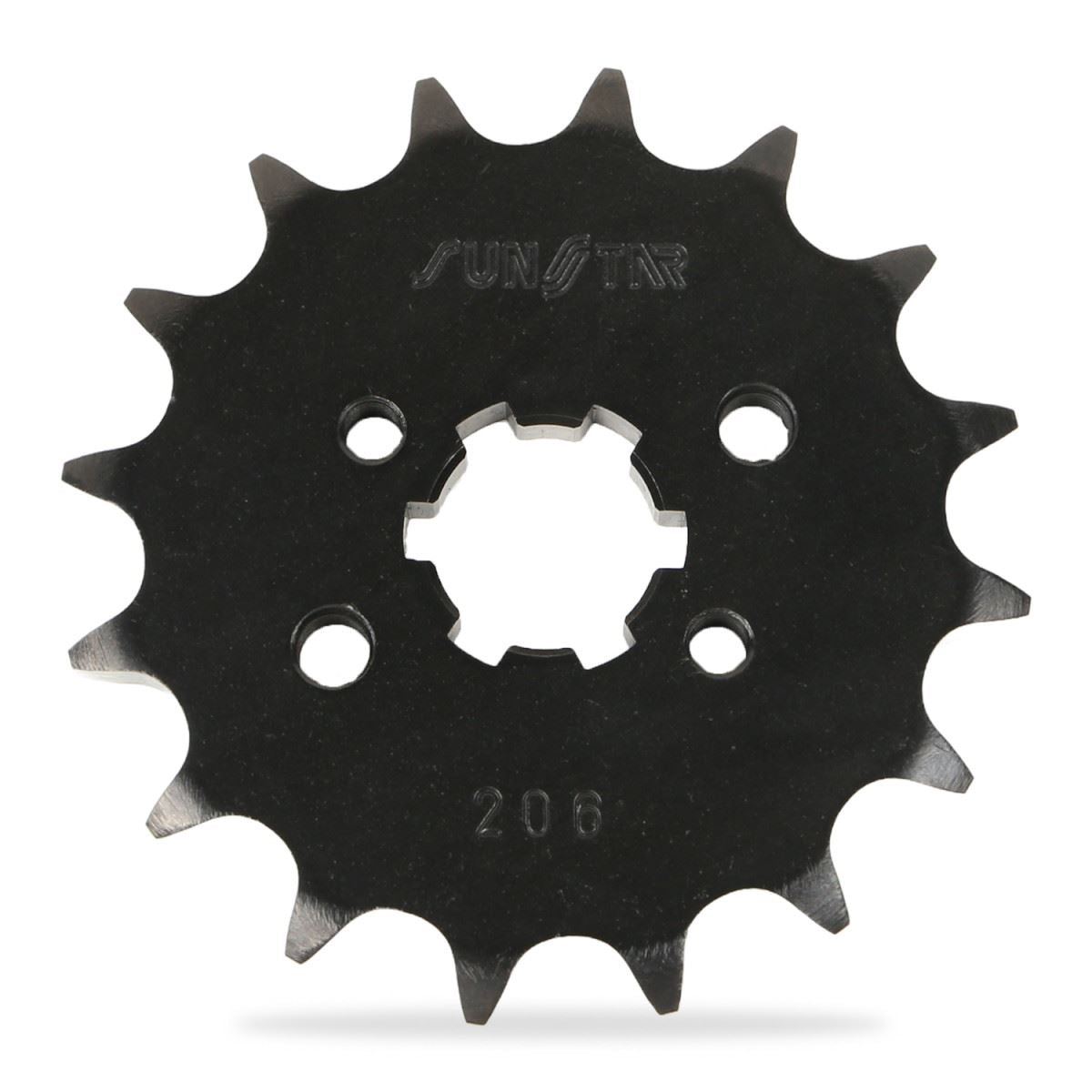Front Sprocket, Black, 428 16T, Yamaha
