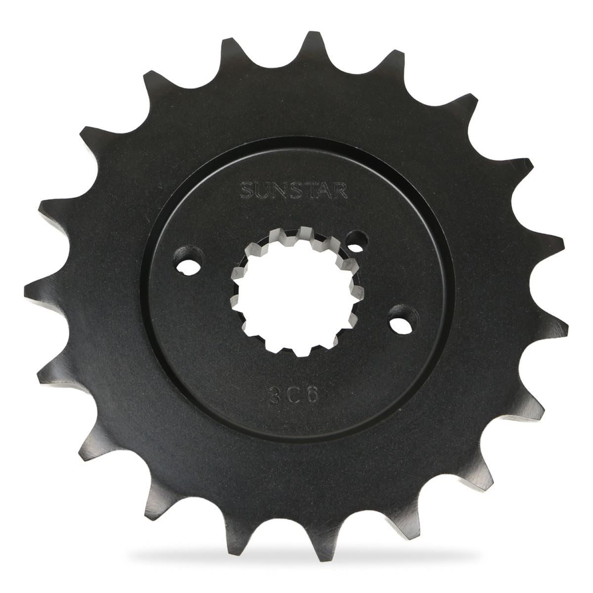 Front Sprocket Black 520 19T Suzuki Kawasaki